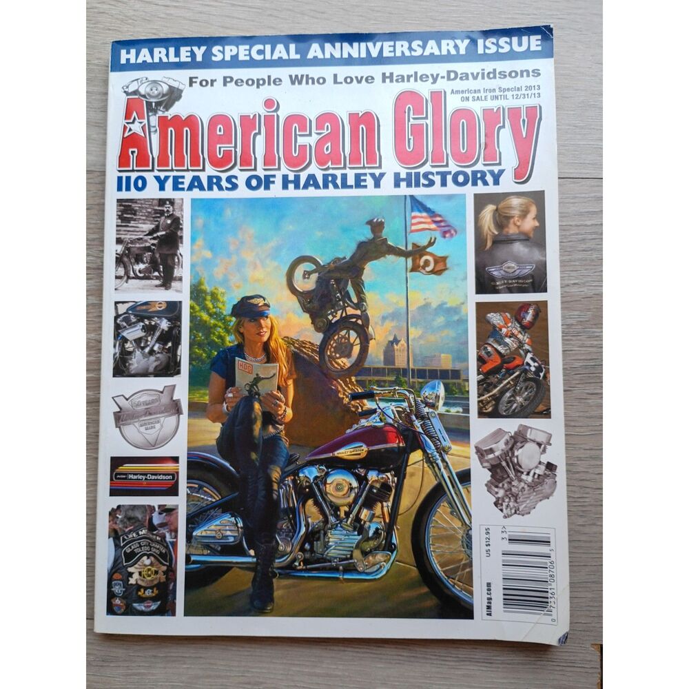 American Glory 110 Yrs Of Harley History Magazine Illustrated Anniversary Issue